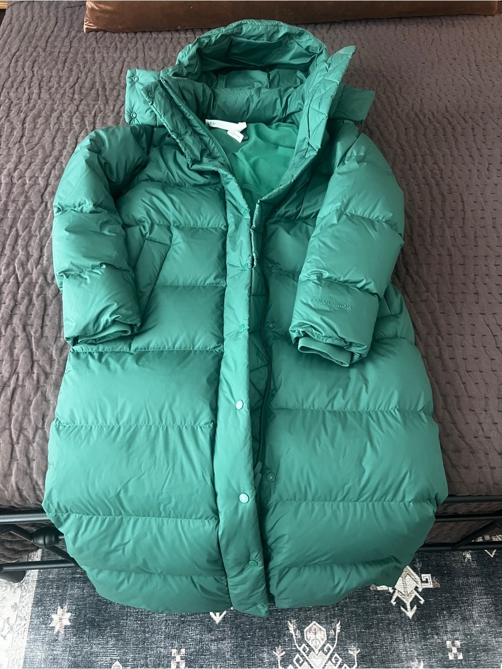 lululemon athletica Green Puffer Coat - Long